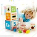 Hape Pyramid of Play Wooden Toddler Wooden Nesting Blocks Set Frustration-Free Packaging B006WZLE7A
